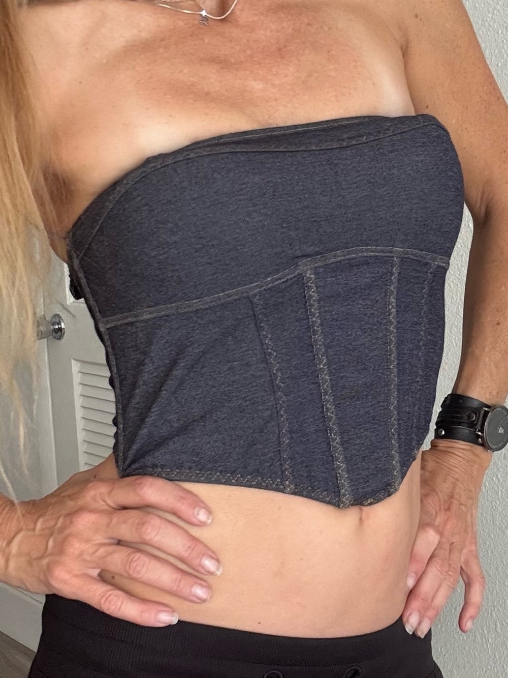 Jean Crop Top S